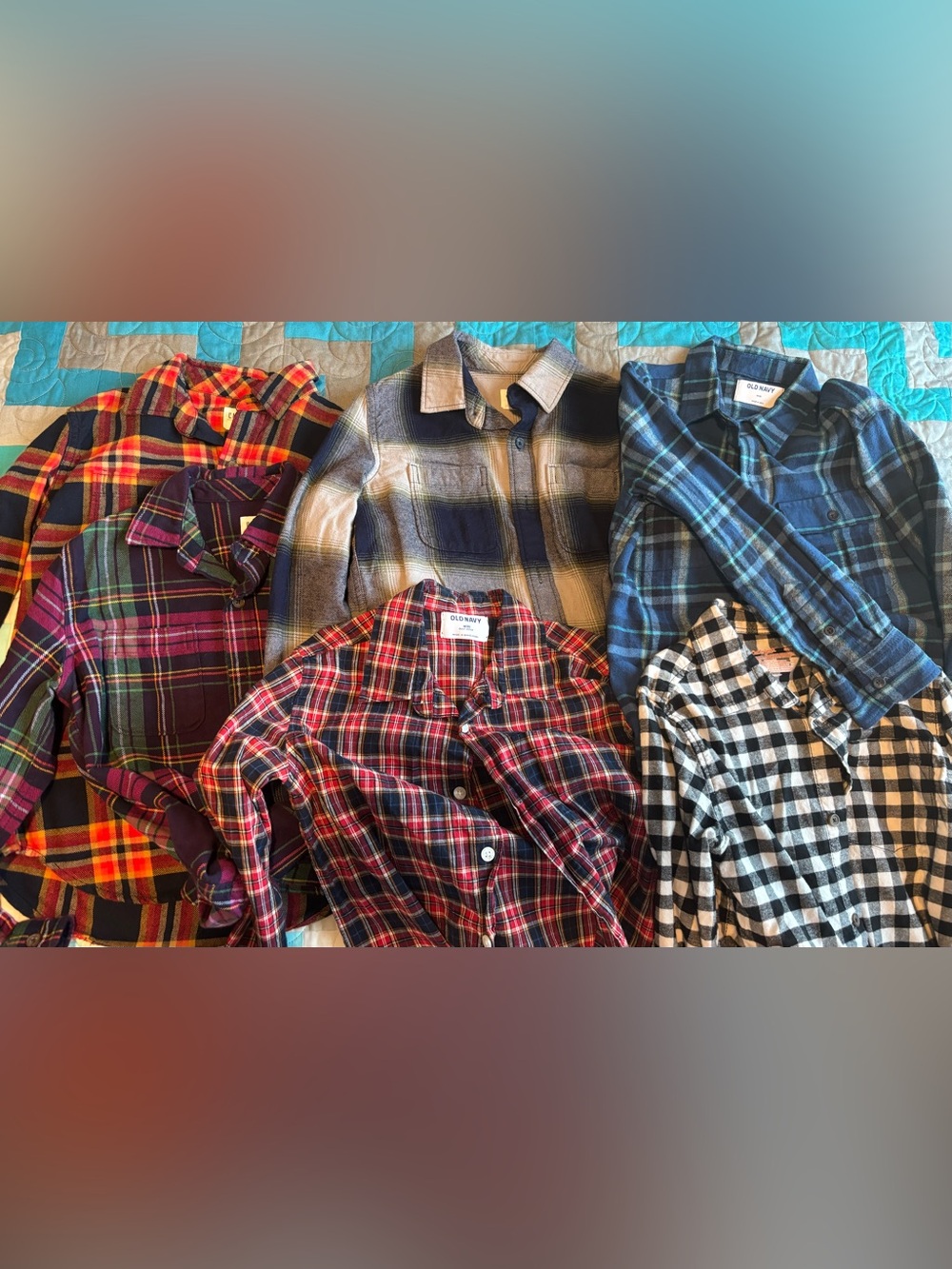 Lot of 6 Button-Down Boys Shirts